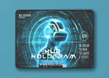 HUD Hologram Photo Effect