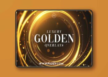Luxury Golden Overlays