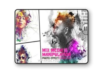 Mixed Media Manipulation PS Action