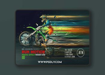 Run Motion Effect Photoshop Action