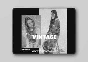 Vintage Grunge Poster Photo Effect