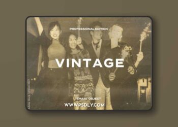 Vintage Old Retro Film Frame Photo Effect