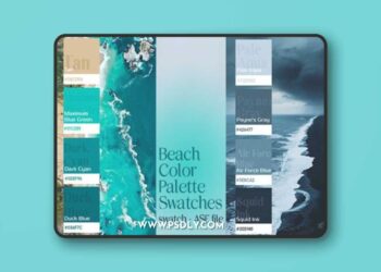 Beach Color Palette Swatches for Photoshop