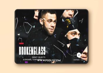 Broken Glass Portrait Effect