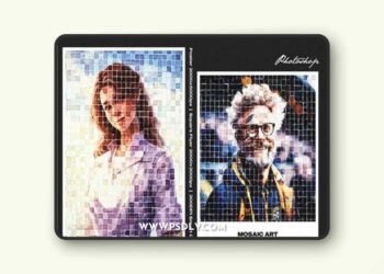 Mosaic Art for Square and Poster Effect 85B2TAY