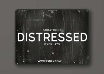 Scratched Distressed Overlays