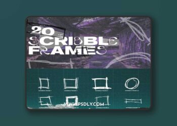 20 Scribble Fames Pack