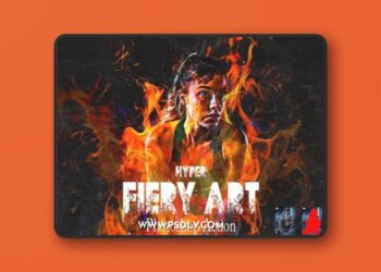 Hyper Fiery Art Photoshop Action