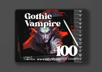 100+ Procreate Vampire Stamps