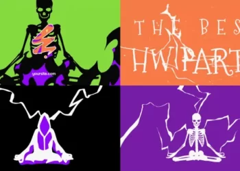 Videohive Halloween Skull Logo Opener for After Effects 54449675