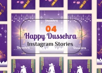 Videohive Happy Dussehra Instagram Stories 54328641