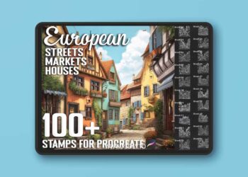 100+ Building Stamps & Brushes for Procreate