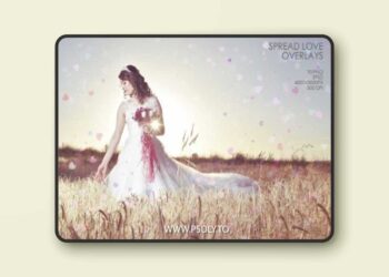 70 Spread Love Overlays PNG & PSD