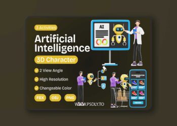 Artificial Intelligence 3D Character 5LLMTK5