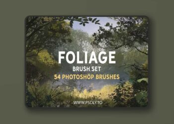 Foliage Brush Set - 54 Photoshop Brushes