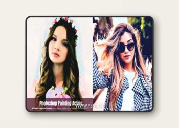 Realistic Painting Action for Photoshop