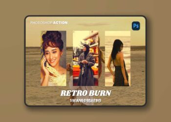 Retro Burn Photoshop Action XXGCVUQ
