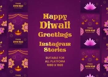 Videohive Diwali Greeting Cards Instagram Stories 55027197