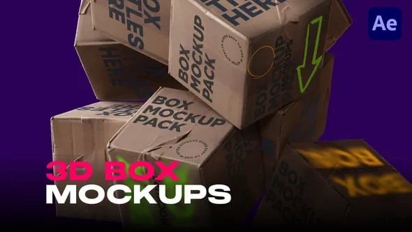 Videohive Dynamic 3D Box Mockups 54584788 1 Videohive Dynamic 3D Box Mockups 54584788