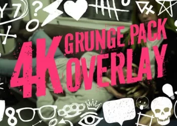 Videohive Grunge Pack Overlay 4K 54610428