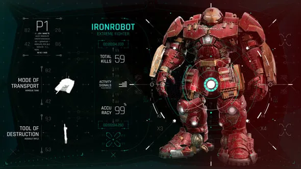 Videohive HUD UI Game Warrior Screen 04 54701401 1 Videohive HUD UI Game Warrior Screen 04 54701401