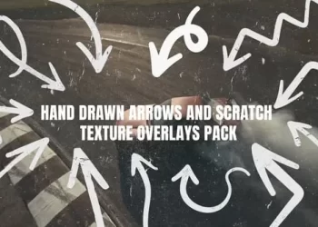 Videohive Hand Drawn Arrows and Scratch Overlays Pack 54931245