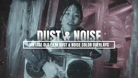 Videohive Vintage Old Film Dust and Noise Color Overlays 54868760