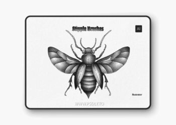 8 Stipple Brushes for Illustrator