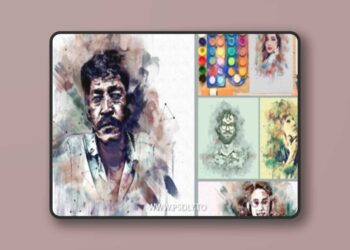 Mixed Media Art Photoshop Action