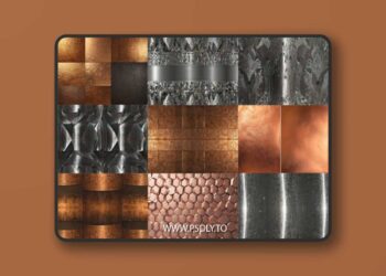 Mixed Metallic Backgrounds - 70 Textures Pack