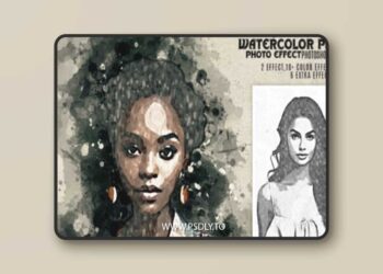 Watercolor Paint Art Effect Action