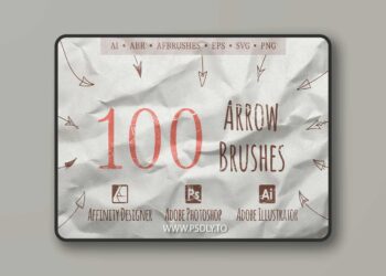 100 Stretchless Arrow Brushes QF5HLM7