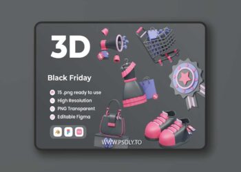 Black Friday 2 - 3D Illustratation 4HG2YD5