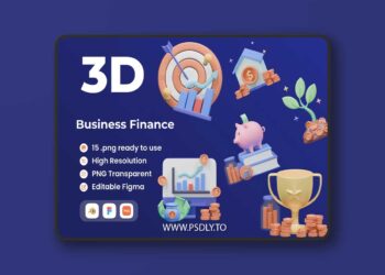 Business & Finance - 3D Illustratation 7QSSBGW