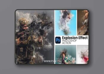 Explosion Effect Photoshop Action