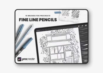 Fine Line Pencils - 10 Procreate Brushes