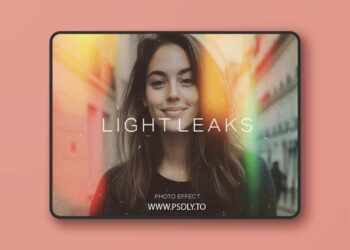 Light Leaks Photo Effect for Photoshop