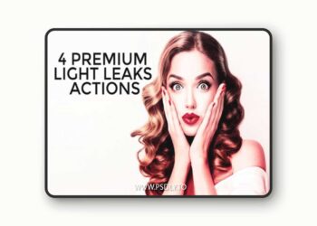 Premium Light Leaks Actions for Photoshop