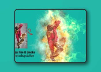 Real Fire & Smoke Photoshop Action