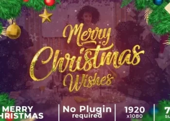 Videohive Merry Christmas and Happy New Year Wishes 55990422