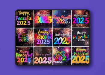 12 Greeting Graphics for 2025