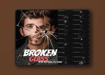 Broken Glass Stamps - Procreate Brushes