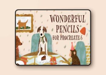 CreativeMarket - Wonderful Pencils for Procreate - 4489057