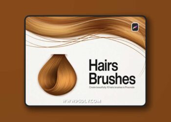 10 Hair Brushes Procreate