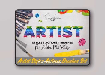 Artist Styles Actions Brushes Set 4286200