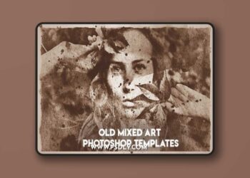 Old-Mixed-Art-Photoshop-Templates