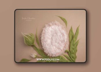 Sasha Chomakov - Newborn Digital Backdrop - Flower