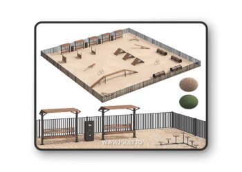 3dsky Pro - Dog walking area 3D Model