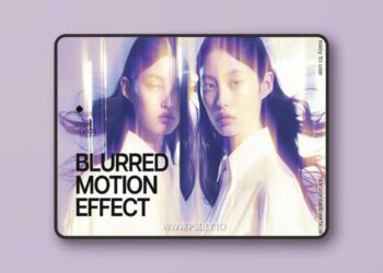 Blurred Motion Photo Effect for Photoshop
