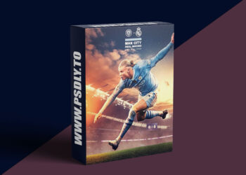 Gigi Zakaidze - Creating A Football Poster Photoshop Tutorial - Erling Haaland